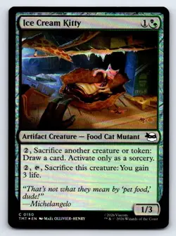 Ice Cream Kitty 0150 Teenage Mutant Ninja Turtles Magic: The Gathering Foil - Image 1