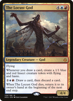 The Locust God #139 (MP) Hour of Devastation HOU Magic MTG - Image 1