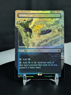 MTG Hidden Lair BORDERLESS FOIL NM Marvel Super Heroes MSH #383 Rare - Image 3