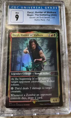 CGC Graded 9 Mint. Daryl, Hunter of Walkers Foil Secret Lair Drop Series MTG. - Image 1