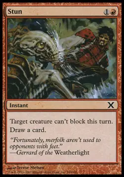 Stun - Light Play MTG 10th Edition - Image 1