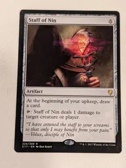 Staff of Nin - Commander 2017 - Magic the Gathering MTG - Image 1