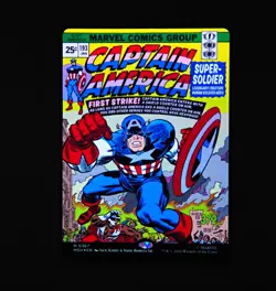 Captain America, Super-Soldier (Borderless) M-387 / MTG: Marvel Super Heroes - Image 1