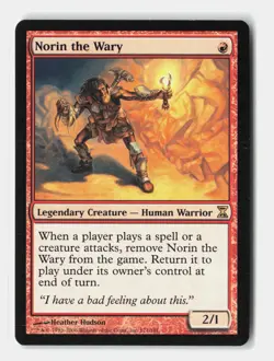 Norin the Wary 171 Rare Time Spiral Magic: The Gathering Near Mint - Image 1