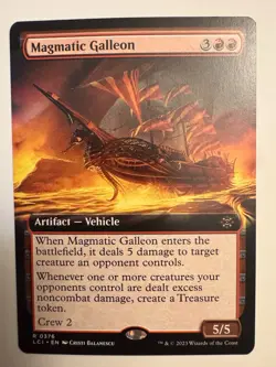x1 Magmatic Galleon - Extended Art R MTG The Lost Caverns of Ixalan M/NM, Englis - Image 1