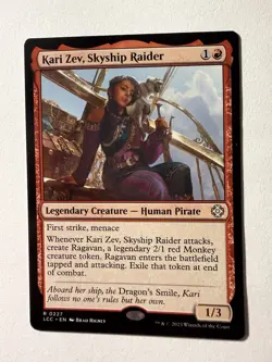 Kari Zev, Skyship Raider NM RARE MTG Commander: the Lost Caverns of Ixalan [LCC] - Image 1