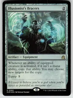 Illusionist's Bracers 260 Rare Ravnica Remastered Magic: The Gathering Foil NM - Image 1