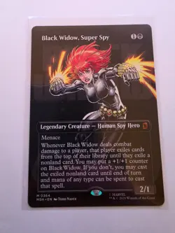 Black Widow, Super Spy Borderless 0364 MTG MSH Nm/M - Image 1