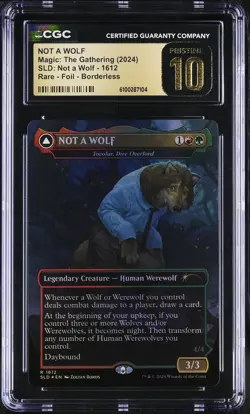 TOVOLAR, DIRE OVERLORD Secret Lair NOT A WOLF Foil CGC Pristine 10 MTG - Image 1