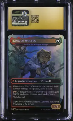 TOVOLAR, DIRE OVERLORD Secret Lair NOT A WOLF Foil CGC Pristine 10 MTG - Image 2