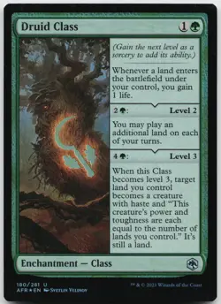 Druid Class 180 Adventures in the Forgotten Realms Magic: The Gathering Foil NM - Image 1