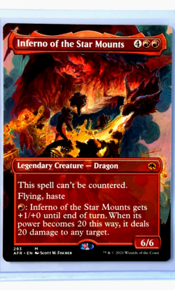 MTG Magic The Gathering Forgotten Realms Borderless Inferno of the Star Mounts - Image 1