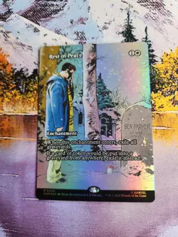 Rest In Peace Borderless Foil Marvel's Spider-Man MTG - Image 1