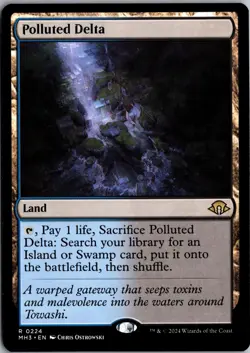 Polluted Delta 224 Rare Modern Horizons 3 Magic: The Gathering Near Mint - Image 1