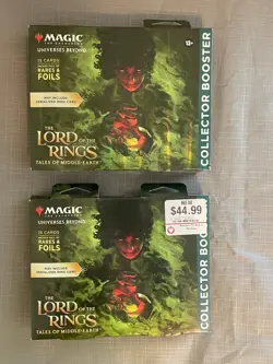 WOTC MTG The Lord Of The Rings Collector Booster Pack SEALED (LOT OF 2) - Image 1