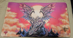 Signed Secret Lair Ur Dragon Justine Jones Playmat Magic The Gathering MTG Rare - Image 1