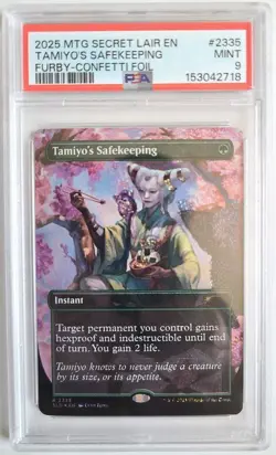 MTG Furby Confetti FOIL Tamiyo's Safekeeper PSA 9 MINT 2025 Secret Lair #2335 - Image 1