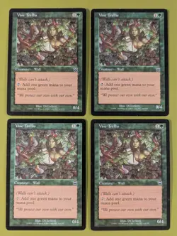 Vine Trellis x4 Mercadian Masques 4x Playset Magic the Gathering MTG - Image 1