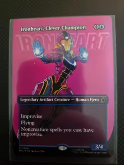 Magic: The Gathering Marvel Ironheart Clever Champion Borderless Rare #0360 Foil - Image 1
