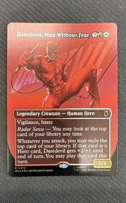 Daredevil, Man Without Fear (Borderless) (0372) Marvel Super Heroes Foil - Image 1