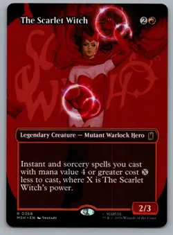 The Scarlet Witch (Borderless) 368 Marvel Super Heroes Magic: The Gathering NM - Image 1