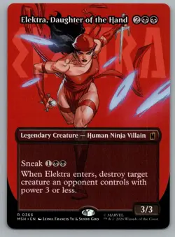 Elektra, Daughter of the Hand (Borderless) (366) 366 Marvel Super Heroes NM - Image 1