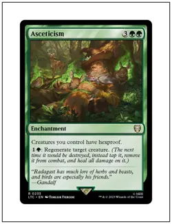 1x Asceticism, Lord of the Rings Commander, Magic MTG NM - Image 1