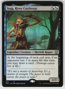 MTG Sygg, River Cutthroat Normal Commander: Zendikar Rising # 103 NM - Image 1