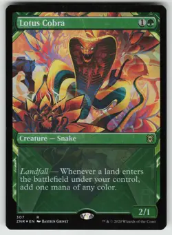 MTG Lotus Cobra (Showcase) Foil Zendikar Rising # 307 NM - Image 1