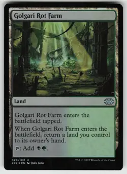 MTG Golgari Rot Farm Foil Double Masters 2022 # 324 NM - Image 1