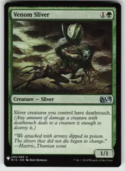 MTG Venom Sliver Normal The List Reprints # 205 NM - Image 1