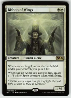 MTG Bishop of Wings Normal Core Set 2020 # 8 NM - Image 1