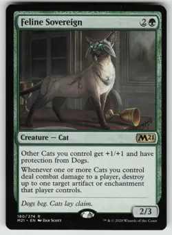 MTG Feline Sovereign Normal Core Set 2021 # 180 NM - Image 1