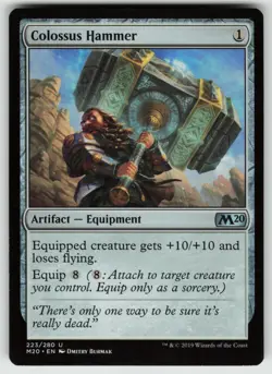 MTG Colossus Hammer Normal Core Set 2020 # 223 NM - Image 1