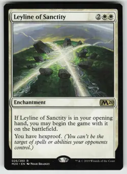 MTG Leyline of Sanctity Normal Core Set 2020 # 26 NM - Image 1