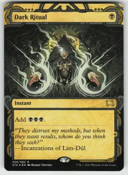MTG Dark Ritual (Foil Etched) Foil Strixhaven: Mystical Archives # 26 NM - Image 1