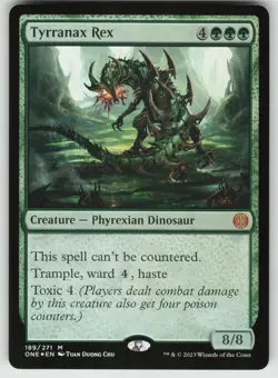MTG Tyrranax Rex Foil Phyrexia: All Will Be One # 189 NM - Image 1