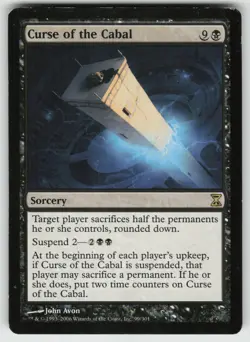 MTG Curse of the Cabal Normal Time Spiral # 99 LP - Image 1