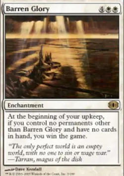 MTG Barren Glory, Future Sight, Moderately Played, English - Image 1