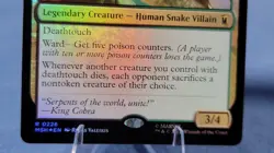 The Serpent Society Foil MSH 226 Marvel Super Heroes Magic the Gathering Mtg - Image 3