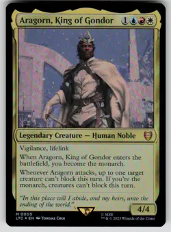Aragorn, King of Gondor Foil M The Lord of the Rings 5 NM - Image 1