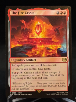 MTG Magic the Gathering FIN Final Fantasy The Fire Crystal - Rare - Image 1