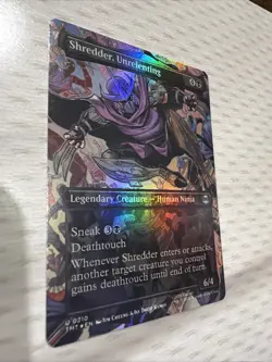 Shredder, Unrelenting (Borderless) Teenage Mutant Ninja Turtles Foil Mtg M/NM - Image 2