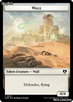 MTG Wall // Kor Ally Double-Sided Token [CMM - 67 // 64] LP - Image 1
