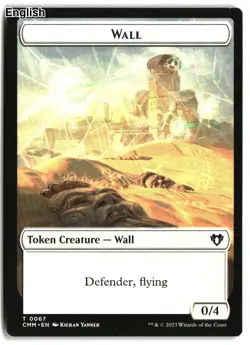MTG Wall // Kor Ally Double-Sided Token [CMM - 67 // 64] LP - Image 3