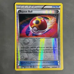 POKEMON TCG REPEAT BALL 136/160 HOLO 2015 TRAINER ITEM - Image 1