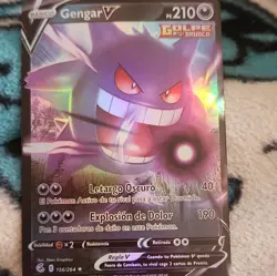 Pokemon TCG Gengar V 156/264 Fusion Strike Spanish 210 HP Holo Ultra Rare - Image 1