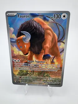 Pokemon: Tauros 096/086 Illustration Rare Chaos Rising ME04 Secret Rare NM - Image 1