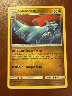 Salamence 106/168 Celestial Storm Holo Cosmos Holo Rare Pokemon TCG - Image 1