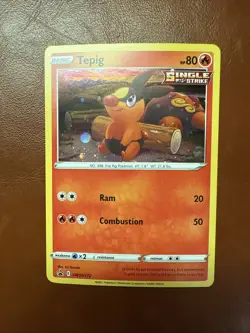 Pokemon TCG Cards Tepig SWSH172 Black Star Promo Holo NM - Image 1